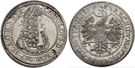RDR / ÖSTERREICH 
 Leopold I. 1657-1705 
 Doppeltaler o. J. (1693), Hall. 57.08 g. M.T. 762. Dav. 3252. Prachtexemplar. Vorzüglich-FDC.