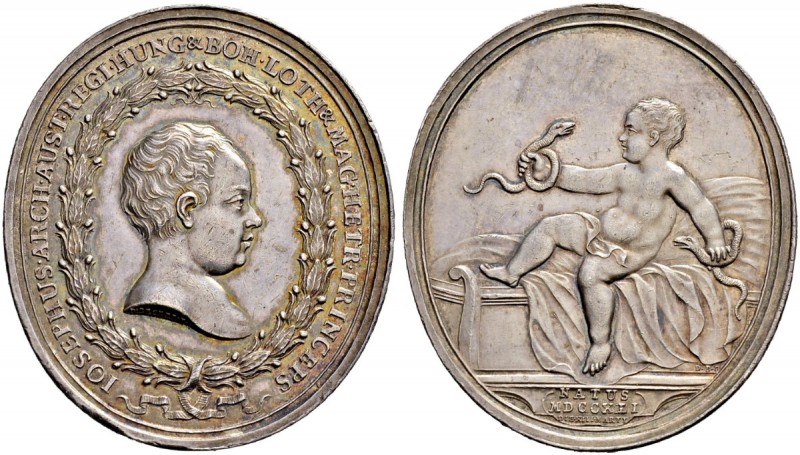 RDR / ÖSTERREICH 
 Maria Theresia, 1740-1780 
 Silbermedaille 1741. Auf die Ge...