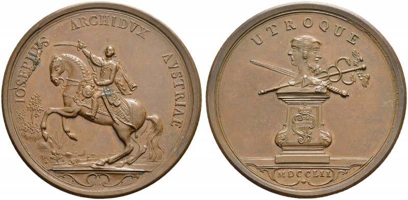 RDR / ÖSTERREICH 
 Maria Theresia, 1740-1780 
 Bronzemedaille 1752. Auf den Kr...