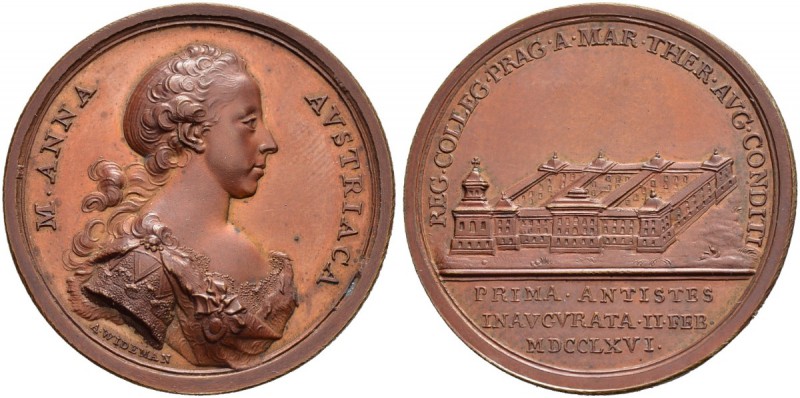 RDR / ÖSTERREICH 
 Maria Theresia, 1740-1780 
 Bronzemedaille 1766. Auf die Er...