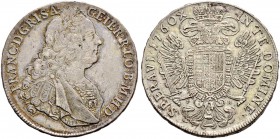 RDR / ÖSTERREICH 
 Franz I. 1745-1765 
 Taler 1760, PR-Prag. Münzmeister Paul Erdmann von Schwingerschuh. Dietiker 1100. Dav. 1159. Sehr schön.