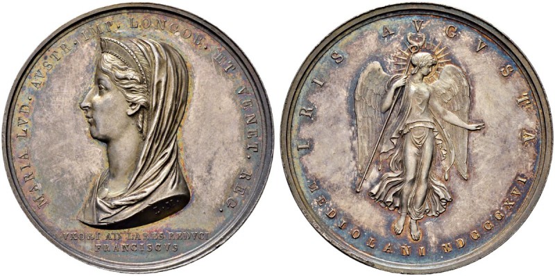 RDR / ÖSTERREICH 
 Franz II. (I.), 1792-1835 
 Silbermedaille 1816. Auf den To...