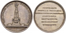 RDR / ÖSTERREICH 
 Ferdinand I. 1835-1848 
 Silbermedaille 1835. Auf die Errichtung des Denkmals zu Ehren der gefallenen russischen Garde bei Culm i...