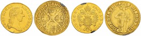 RDR / ÖSTERREICH 
 Lots 
 Diverse Münzen. Sigismund von Tirol. Goldgulden. Joseph II. Dukat 1787, Wien. Henkelspuren, Beleg­exemplare. Fast sehr sch...