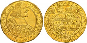 RDR / ÖSTERREICH 
 Olmütz, Bistum 
 Karl II. von Liechtenstein-Castelcorno, 1664-1695. 5 Dukaten 1678. 17.35 g. Suchomel/Videman 433. Fr. 76. Sehr s...