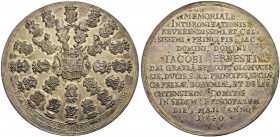 RDR / ÖSTERREICH 
 Olmütz, Bistum 
 Jakob Ernst Graf von Liechtenstein-Castelcorn, 1738-1745. Silbermedaille 1740. Auf die Inthronisation. Stifts- u...