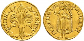 RDR / ÖSTERREICH 
 UNGARN 
 Karl Robert, 1308-1342 
 Goldgulden o. J. 3.49 g. Pohl A1. Huszar 440. Fr. 2. Sehr schön-vorzüglich.