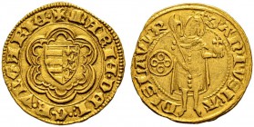RDR / ÖSTERREICH 
 UNGARN 
 Maria, 1382-1387 
 Goldgulden o. J., Buda. 3.54 g. Pohl C1-1. Huszar 563. Fr. 8. Vorzüglich-sehr schön.