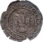 ARNSTEIN GRAFSCHAFT
Walter II., 1135-1176. Brakteat Hettstedt Trugschrift: + AOHCRVEOSNBVIQAI - V - I - E - I, heraldischer Adler v. v., Kopf n. l., ...
