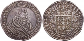BRAUNSCHWEIG UND LÜNEBURG BRAUNSCHWEIG-LÜNEBURG-CELLE, FÜRSTENTUM
Friedrich, 1636-1648. Taler 1646 LW Clausthal Vs.: Brustbild n. r., Rs.: FRIED ERNE...