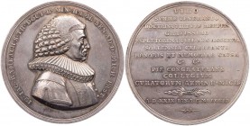 HAMBURG STADT
 Silbermedaille 1809 (v. D. F. Loos, Berlin) Auf das 50-jährige Amtsjubiläum von Johann Jakob Rambach, Senator und Pastor von St. Micha...
