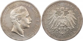 REICHSSILBERMÜNZEN PREUSSEN
Wilhelm II., 1888-1918. 5 Mark 1900 A J. 104. PP