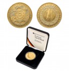 BUNDESREPUBLIK DEUTSCHLAND
 200 Euro 2002 G Einführung des Euros, 999/1000 J. 494; Fr. 3879. 31.10 g. Gold mit original Etui und Zertifikat, PP