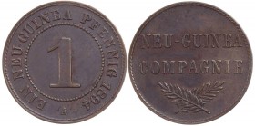 DEUTSCHE KOLONIEN DEUTSCH-NEU-GUINEA
 1 Neu-Guinea Pfennig 1894 A J. 701. vz