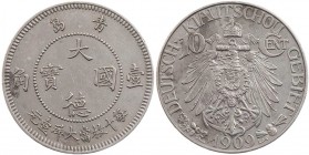 DEUTSCHE KOLONIEN KIAUTSCHOU
 10 Cent 1909 (A) J. 730. vz