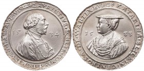 DIE ÖSTERREICHISCHEN STANDESHERREN SCHLICK, GRAFEN
Lorenz, gest. 1585. Silbergußmedaille 1534/1533 (nach der Medaille von Wolf Milicz) Auf Lorenz Sch...