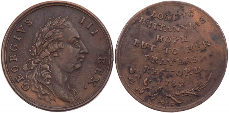 GROSSBRITANNIEN / IRLAND VEREINIGTES KÖNIGREICH
George III., 1760-1820. 1/2 Pen...
