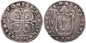 ITALIEN VENEDIG
Francesco Contarini, 1623-1624. 1/2 Scudo della croce (70 Soldi) o. J. FM Ferigo Molin Vs.: Blätterkreuz, Rs.: Wappen mit Markuslöwen...