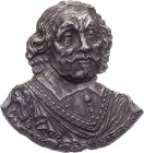 NIEDERLANDE REPUBLIK VEREINIGTE NIEDERLANDE
 Zinn-Applik (Stempel v. Derik van Rijswijck, 1653) Auf den Tod von Admiral Maarten Harpertszoon Tromp (1...