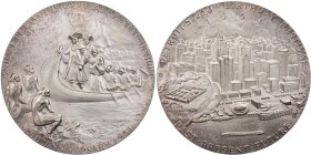 STÄDTEMEDAILLEN STÄDTE IN ÜBERSEE
USA, Detroit Versilberte Bronzemedaille 1951 (v. R. P. Chambellan) Auf das 250-jährige Jubiläum der Gründung von De...