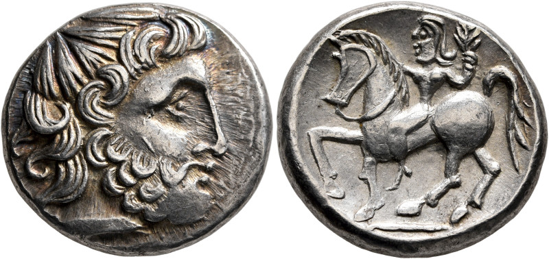 LOWER DANUBE. Uncertain tribe. Circa 2nd century BC. Tetradrachm (Silver, 23 mm,...