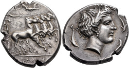 SICILY. Lilybaion (as ‘Cape of Melkart’). Circa 330-305 BC. Tetradrachm (Silver, 27 mm, 16.83 g, 11 h). &#67859;&#67860;&#67852;&#67851;&#67858;&#6785...