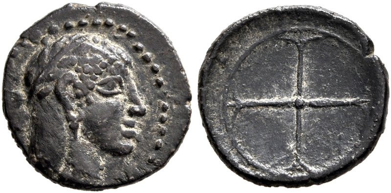 SICILY. Syracuse. Deinomenid Tyranny, 485-466 BC. Obol (Silver, 9 mm, 0.52 g, 1 ...