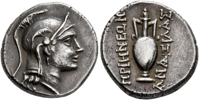 IONIA. Priene. Circa 190-170 BC. Drachm (Silver, 17 mm, 4.17 g, 12 h), Anaxilas,...