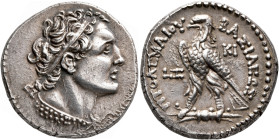 PTOLEMAIC KINGS OF EGYPT. Ptolemy VI Philometor, first reign, 180-164 BC. Tetradrachm (Silver, 27 mm, 14.25 g, 12 h), Kition. RY 7 = 175/4. Diademed h...