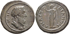 PAPHLAGONIA. Amastris. Pseudo-autonomous issue. Diassarion (Bronze, 21 mm, 6.84 g, 7 h), 2nd century AD. OMH-POC Draped bust of Homer to right, wearin...