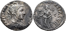 SYRIA, Seleucis and Pieria. Emesa. Uranius Antoninus, usurper, 253-254. Tetradrachm (Silver, 25 mm, 8.88 g, 12 h), late 253-early 254. AYTO K COY C[ЄO...