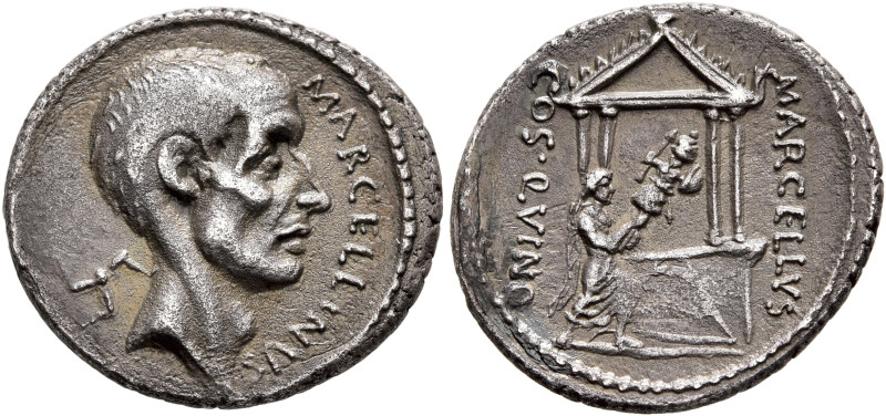 P. Cornelius Lentulus Marcellinus, 50 BC. Denarius (Silver, 18 mm, 3.43 g, 7 h),...