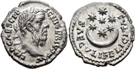 Pescennius Niger, 193-194. Denarius (Silver, 18 mm, 2.26 g, 7 h), Caesarea in Cappadocia. IMP CAES C PESC NIGER IVST AV Laureate head of Pescennius Ni...