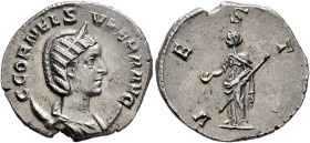 Cornelia Supera, Augusta, 253. Antoninianus (Silver, 22 mm, 3.16 g, 6 h), Rome. C CORNEL SVPERA AVG Diademed and draped bust of Cornelia Supera set to...