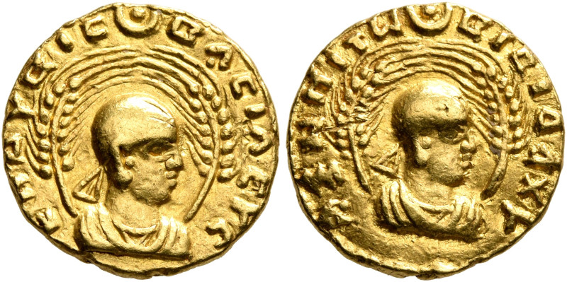 Endybis, circa 300-310. Chrysos (Gold, 15 mm, 2.65 g, 12 h). ENΔΥBIC - ΒΑCIΛEYC ...
