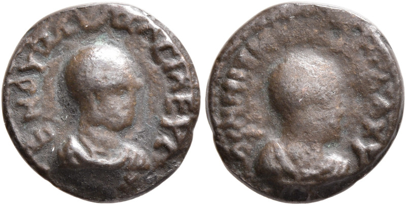 Endybis, circa 300-310. Cast unit (Bronze, 14 mm, 1.95 g, 12 h). ENΔΥBIC - ΒΑCIΛ...