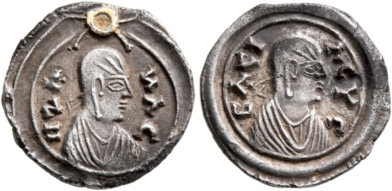 Ezanas, circa 345-380. 3 Argyroi (Gilt Silver, 13 mm, 1.12 g, 12 h), Christian t...
