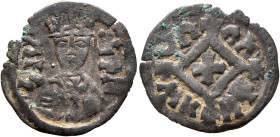 Hethasas/Hataza, circa 610s-630s. Lepton (Bronze, 16 mm, 0.84 g, 2 h), after 630 (?). ነገሠ-ሐተዘ ('ngshtz' = 'King Hataza' in Ge'ez) Draped bust of Hetha...