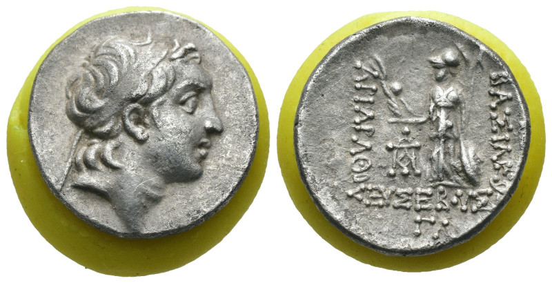 Kingdom of Cappadocia. Ariobarzanes I. Philoromaios. (95-63 BC). AG Drachm. Euse...