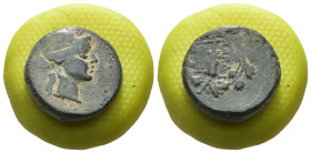 Mysia. Kyzikos. (3.-2. Century BC). Bronze Æ. Obv: head of Kore right. Rev: club within wreath. Weight 3.82 gr - Diameter 15 mm