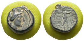 Phyrgia. Apameia. (133-48 BC) Bronze Æ. Obv: bust of Tyche right. Rev: Marsyas advancing right, playing aulos. Weight 5.07 gr - Diameter 17 mm