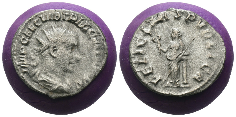 Trebonianus Gallus. (251-253 AD) AR Antoninian. Antioch. Obv: IMP C C VIB TREB G...
