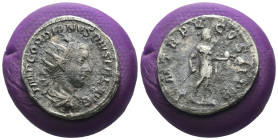 Gordian III. (238-244 AD) AR Antoninian. Antioch. Obv: IMP GORDIANVS PIVS FEL AVG. radiate and cuirassed bust of Gordian right. Rev: PM TRP III COS II...