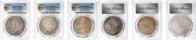 (t) CHINA. Trio of Dollars (3 Pieces), ND (1927). All PCGS Certified.
1) PCGS Genuine--Graffiti, AU Details. L&M-49; K-608; KM-Y-318A; WS-0160. 2) PC...