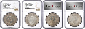 CHINA. Duo of Dollars (2 Pieces), ND (1927). Both NGC Certified.
Both L&M-49; K-608; KM-Y-318a.1; WS-0160. 1) NGC AU-55. Ex. Villegas Collection 2) N...