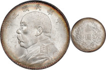 (t) CHINA. Dollar, Year 3 (1914). PCGS MS-62.
L&M-63; K-645; KM-Y-329; WS-0174-1.

Estimate: $800