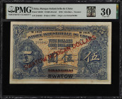 (t) CHINA--FOREIGN BANKS. Banque Industrielle de Chine. 5 Swatow Mexican Dollars, Swatow overprinted on Shanghai, 1915. P-S397E. S/M#C254-2d. PMG Very...