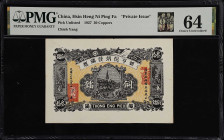(t) CHINA--MISCELLANEOUS. Lot of (2). Hsin Heng Ni Ping Fa "Private Issue", Jieyang County. 30 & 50 Coppers, 1927-29. P-Unlisted. Both PMG Choice Unci...
