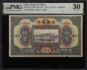 (t) CHINA--REPUBLIC. Bank of China. 10 Yuan, 1924. P-62. S/M#C294-140. PMG Very Fine 30.
Shanghai, serial number D745698. PMG Comments "Small Edge, P...