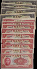 (t) CHINA--REPUBLIC. Lot of (33). Bank of China. 10 & 100 Yuan, 1940. P-85a, 85b & 88b.
A group of 10 and 100 Yuan notes from the series of 1940 in m...